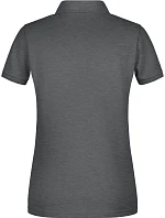 Daiber 8009 Dámské piqué polo z bio bavlny 02.8009 black heather Daiber 8009 Dámské piqué polo z bio bavlny 02.8009 black heather