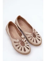 Ploché baleríny z přírodní kůže Zazoo 10179 béžové Ploché baleríny z přírodní kůže Zazoo 10179 béžové