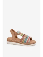 Dámské Sandály S Pletením Multikolor Jelana