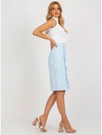Sukně LK SD 506633.11 světle modrá