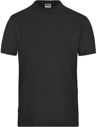 Daiber JN 1802 Pánské pracovní tričko z bio bavlny - Solid 02.1802 black