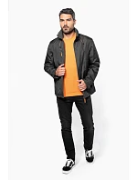 Kariban K 639 2-v-1 bunda s odepínacími rukávy 20.K639 dark grey/orange/dark grey Kariban K 639 2-v-1 bunda s odepínacími rukávy 20.K639 dark grey/orange/dark grey