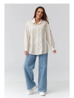 Košile s dlouhým rukávem  model 224101 Makadamia