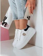 Dámské tenisky na platformě KITNOT bílo-černé FashionStreet ZY0922 Dámské tenisky na platformě KITNOT bílo-černé FashionStreet ZY0922