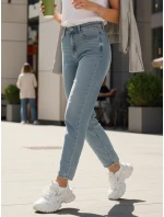 Dámské džíny mom fit s vysokým pasem modré FashionStreet UY2861