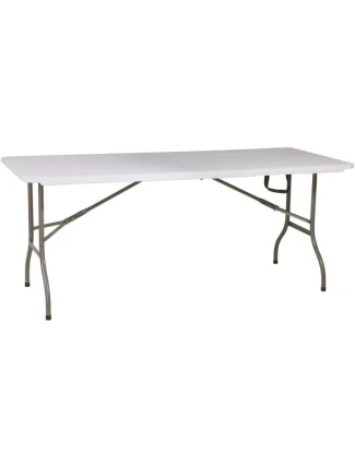 SKLÁDACÍ STOLEK V KABELU 180x70 cm MAX.100 kg BÍLÝ