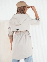 Dámská přechodná bunda parka VERDU ecru FashionStreet TY4228