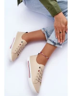 Kožené sportovní boty Dámské Bežové Mossaia