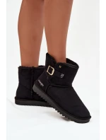 Dámské sněhule Wrangler s přezkou – černé