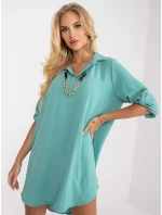 Dámské šaty volného střihu DHJ SK V2209 Mátová - FPrice