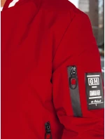 Pánská přechodná bunda bomber červená FashionStreet TX5014