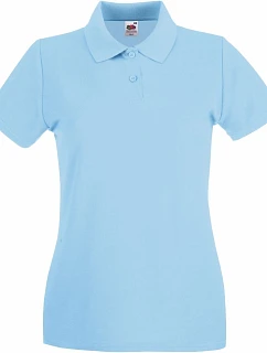 Fruit of the Loom Lady-Fit Premium Polo Dámské piqué polo 16.3030 sky blue