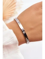 Ocelový Náramek S Kubickým Zirkonem stříbrne Lauren