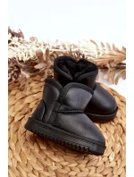 Dětské zimní boty s podšívkou z kožešiny černé Benigna Dětské zimní boty s podšívkou z kožešiny černé Benigna