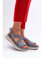 Lehké Dámské Pohodlné Sandály Na Suchý Zip Modré Ceclea Lehké Dámské Pohodlné Sandály Na Suchý Zip Modré Ceclea