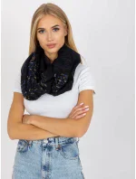 Dámská tunelová šála AT KM S 6221 černá Dámská tunelová šála AT KM S 6221 černá