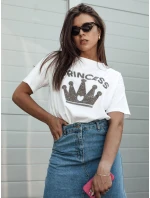 Dámské tričko PRINCY bílé FashionStreet RY2650