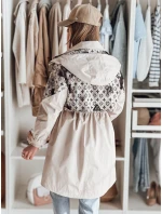 Dámská přechodná bunda parka FERIPARKA béžová FashionStreet TY4874 Dámská přechodná bunda parka FERIPARKA béžová FashionStreet TY4874