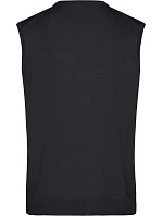 Daiber JN 657 Pánská svetrová vesta s výstřihem do V 02.0657 black