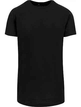 Build your Brand BY 028 Pánské tričko "Shaped Long" 56.0028 black