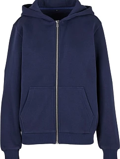 Build your Brand BY 290 Dámská mikina s kapucí z těžké bavlny "Fluffy" 56.0290 navy