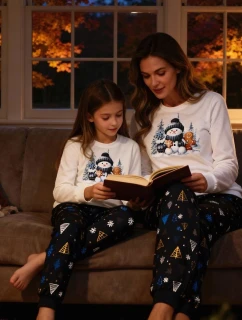 Cornette Dětské dívčí pyžamo 977/189 Snowy Day length/r Christmas 86-128
