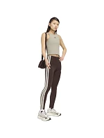Dámské legíny adidas Essentials 3-Stripes hnědé KS6286 Dámské legíny adidas Essentials 3-Stripes hnědé KS6286