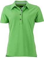 Daiber JN 715 Dámské piqué polo v tradičním krojovém stylu 02.0715 lime green/lime green white Daiber JN 715 Dámské piqué polo v tradičním krojovém stylu 02.0715 lime green/lime green white