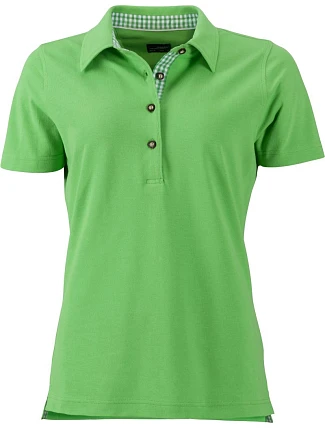 Daiber JN 715 Dámské piqué polo v tradičním krojovém stylu 02.0715 lime green/lime green white Daiber JN 715 Dámské piqué polo v tradičním krojovém stylu 02.0715 lime green/lime green white