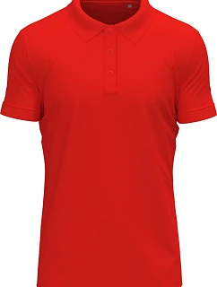 Stedman Stretch Polo Pánské elastické piqué polo z těžké bavlny 05.9640 scarlet red
