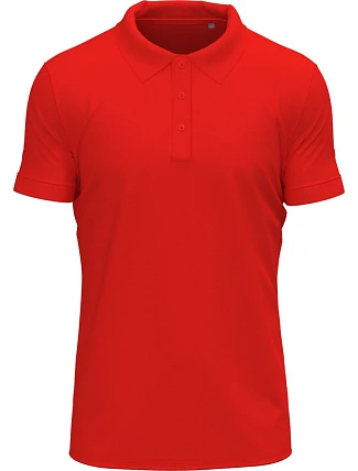 Stedman Stretch Polo Pánské elastické piqué polo z těžké bavlny 05.9640 scarlet red
