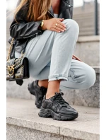 Dámské Sportovní Boty Sneakersy Masivní Černé Toderus