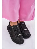 Zdobené tenisky na platformě GOE NN2N4021 černé