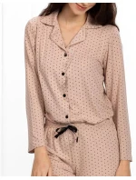 Dámské pyžamo Rose pudrově růžové - Momenti Per Me