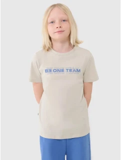 Chlapecké bavlněné tričko 4F 4FJWSS25TTSHM2186-12S