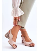 Dámské semišové sandály na podpatku Maciejka 05870-04 Béžová Dámské semišové sandály na podpatku Maciejka 05870-04 Béžová