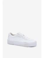 Nízké sneakersy z eko kůže Big Star RR274303 Bílé