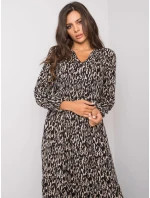Šaty D73771M30225A1EN černá béžová Šaty D73771M30225A1EN černá béžová