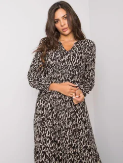 Šaty D73771M30225A1EN černá béžová