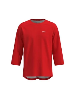 Cyklistické tričko POC M's Motion Air 3/4 Jersey, červené