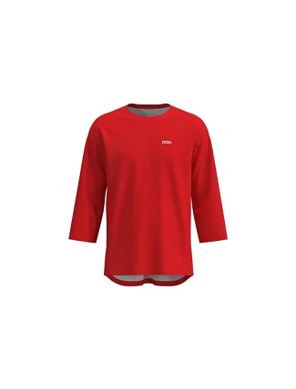 Cyklistické tričko POC M's Motion Air 3/4 Jersey, červené