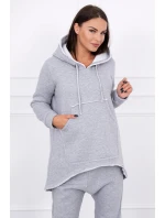 Šedá souprava kalhot baggy