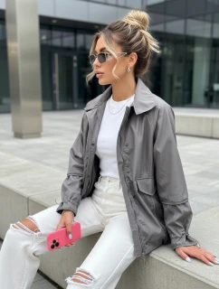 Dámská bunda ORLANDO tmavě šedá FashionStreet TY3609