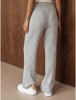 Dámské kalhoty s širokými nohavicemi MOSSYMOOD šedé FashionStreet UY1691 Dámské kalhoty s širokými nohavicemi MOSSYMOOD šedé FashionStreet UY1691