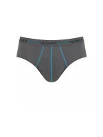 Pánské slipy Start Midi C2P box - BROWN - LIGHT COMBINATION - černnošedé M003 - SLOGGI