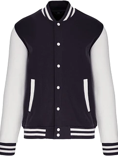 Kariban K 497 Unisex college bunda "Teddy" 20.K497 navy/white