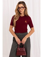 Svetr s krátkým rukávem model 230898 Italy Moda Svetr s krátkým rukávem model 230898 Italy Moda
