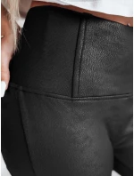 Dámské voskované legíny s vysokým pasem NIVANA black FashionStreet UY2295