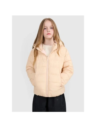 Dívčí péřová bunda se syntetickou výplní 4F 4FJRAW25TDJAF0816-83S