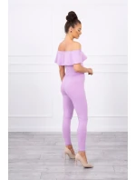 Sada s volánkem fialová Sada s volánkem fialová